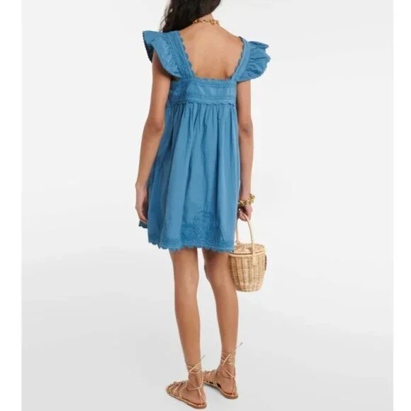 sachin and babi light blue dress Handmade Mexican Dress from Aida Coronado Mexican embroidered Maxi dress